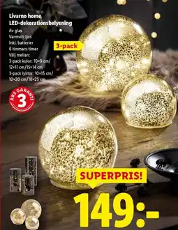 Lidl Livarno home LED-dekorationsbelysning erbjuda