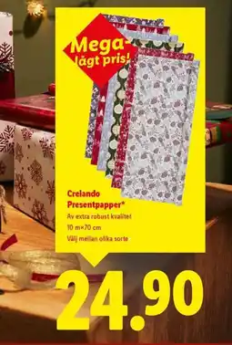 Lidl Crelando Presentpapper* erbjuda