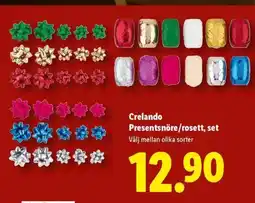 Lidl Crelando Presentsnöre/rosett, set erbjuda