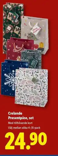 Lidl Crelando Presentpåse, set erbjuda