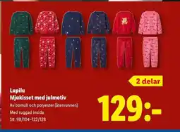 Lidl Lupilu Mjukisset med julmotiv erbjuda