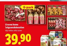 Lidl Livarno home Julgransdekoration erbjuda