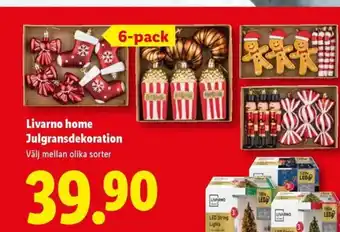 Livarno home Julgransdekoration