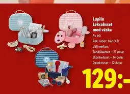 Lidl Lupilu Leksaksset med väska erbjuda
