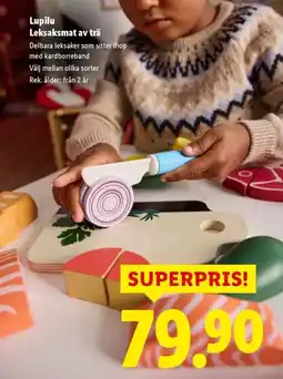 Lidl Lupilu Leksaksmat av trä erbjuda