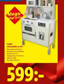 Lidl Lupilu Leksakskök av trä* erbjuda