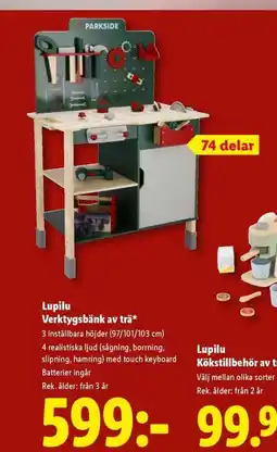 Lidl Lupilu Verktygsbänk av trä* erbjuda