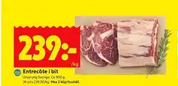 ICA Kvantum Entrecôte i bit erbjuda