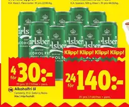 ICA Kvantum Alkoholfri öl erbjuda
