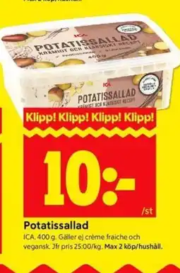 ICA Kvantum Potatissallad erbjuda