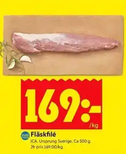 ICA Kvantum Fläskfilé erbjuda