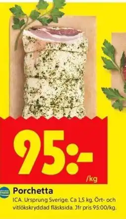 ICA Kvantum Porchetta erbjuda