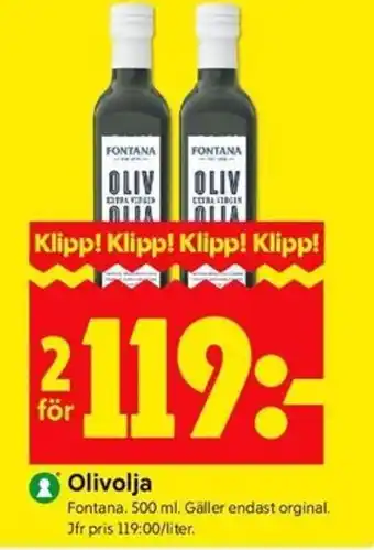 ICA Kvantum Olivolja erbjuda