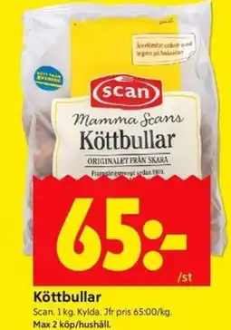 ICA Kvantum Köttbullar erbjuda