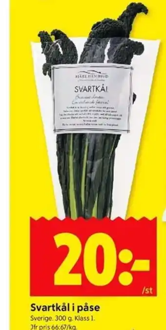 ICA Kvantum Svartkål i påse erbjuda