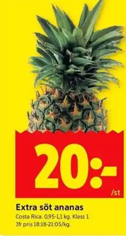 ICA Kvantum Extra söt ananas erbjuda