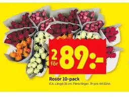 ICA Kvantum Rosor 10-pack erbjuda