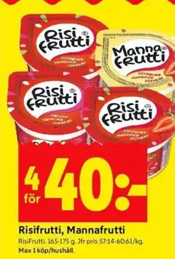 ICA Kvantum Risifrutti, Mannafrutti erbjuda
