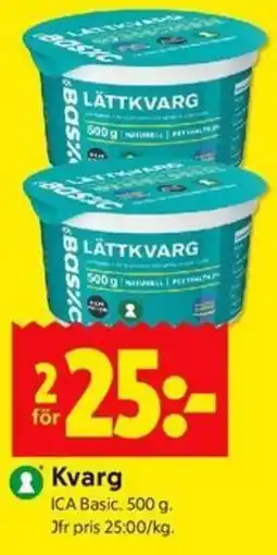 ICA Kvantum Kvarg erbjuda