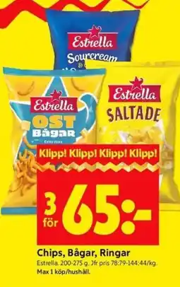 ICA Kvantum Chips, Bågar, Ringar erbjuda