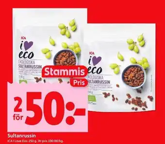 ICA Kvantum Sultanrussin erbjuda