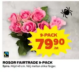 Coop Rosor fairtrade 9-pack erbjuda