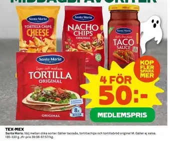 Coop Tex-mex erbjuda