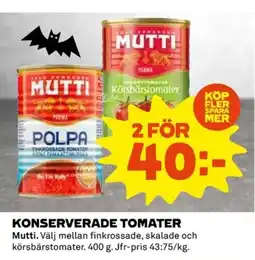Coop Konserverade tomater erbjuda