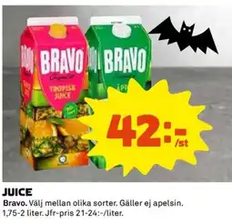 Coop JUICE Bravo. erbjuda