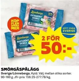 Coop Smörgåspålägg erbjuda