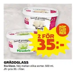 Coop Gräddglass erbjuda