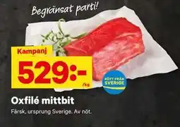 City Gross Oxfilé mittbit, SEK 529 erbjuda