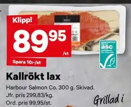 City Gross Kallrökt lax, SEK 89.95 erbjuda