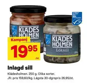 City Gross Inlagd sill, SEK 19.95 erbjuda