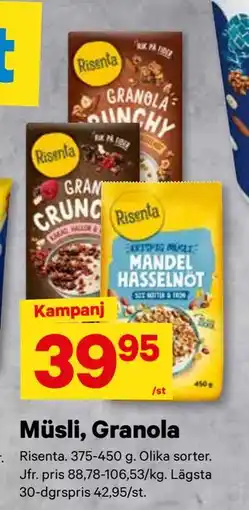 City Gross Müsli, Granola, SEK 39.95 erbjuda