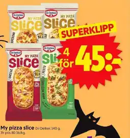 ICA Supermarket My pizza slice Dr Oetker. erbjuda