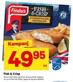 City Gross Fish & Crisp, SEK 49.95 erbjuda