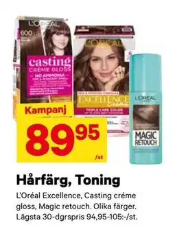 City Gross Hårfärg, Toning, SEK 89.95 erbjuda