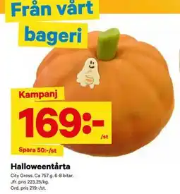 City Gross Halloweentårta., SEK 169 erbjuda