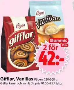 ICA Supermarket Gifflar, vanillas erbjuda