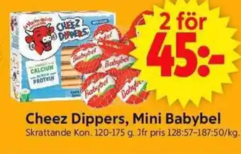 ICA Supermarket Cheez Dippers, Mini Babybel erbjuda