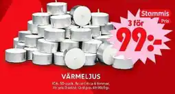 ICA Maxi Värmeljus erbjuda