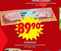ICA Maxi Fläskfilé erbjuda