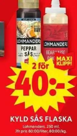 ICA Maxi Kyld sås flaska erbjuda
