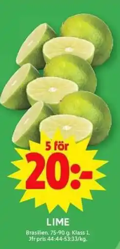 ICA Maxi Lime erbjuda