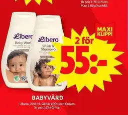 ICA Maxi Babyvård erbjuda