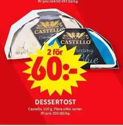ICA Maxi Dessertost erbjuda