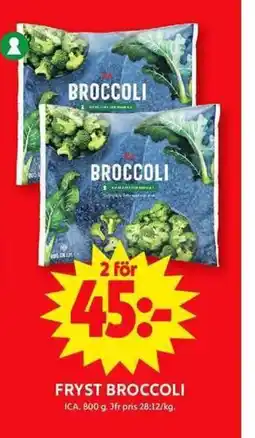 ICA Maxi Fryst broccoli erbjuda