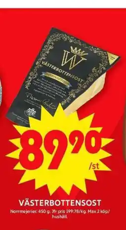 ICA Maxi Västerbottensost erbjuda