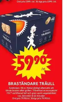 ICA Maxi Braständare träull erbjuda